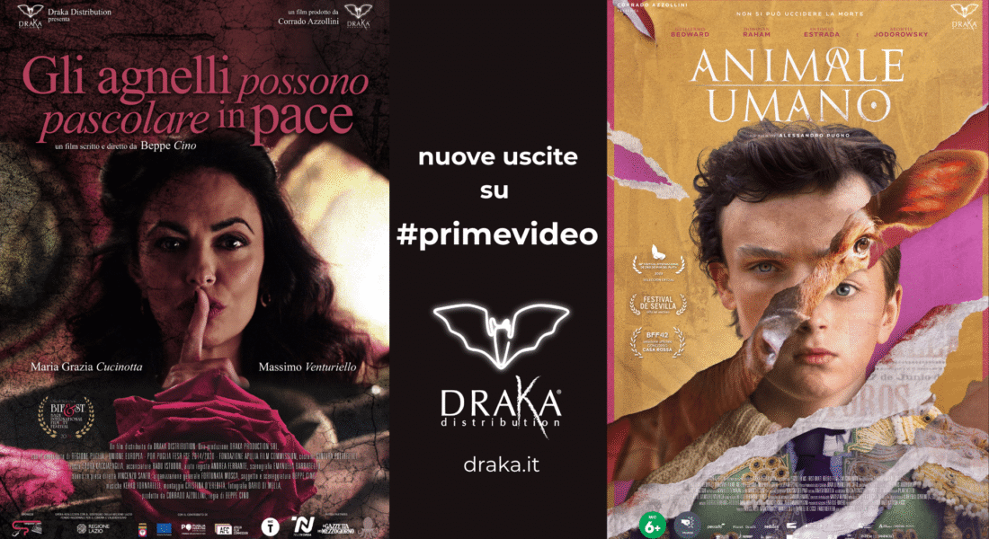 Corrado Azzolini per Draka Distribution due Film su Prime Video Italia - Comunicato Stampa